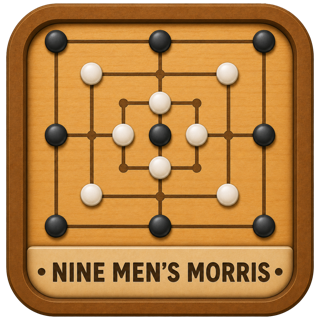 Nine Men&rsquo;s Morris tile from the Couch Classics collection
